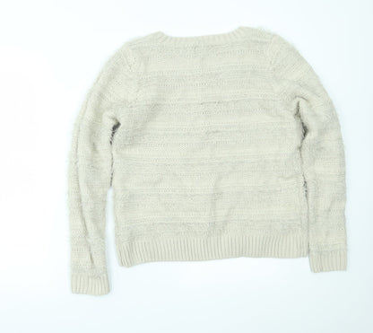 Womens UK Size 18 Papaya Beige Pullover Jumper
