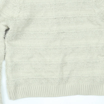 Womens UK Size 18 Papaya Beige Pullover Jumper