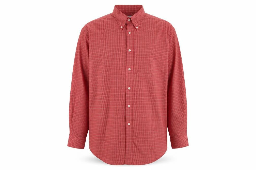 Mens UK Size L Items Red  Button-Up Long Sleeve Casual Shirt