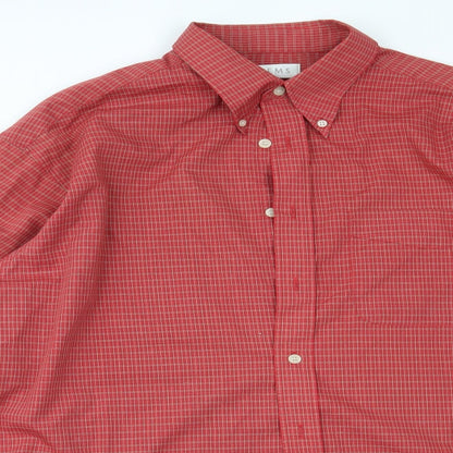 Mens UK Size L Items Red  Button-Up Long Sleeve Casual Shirt