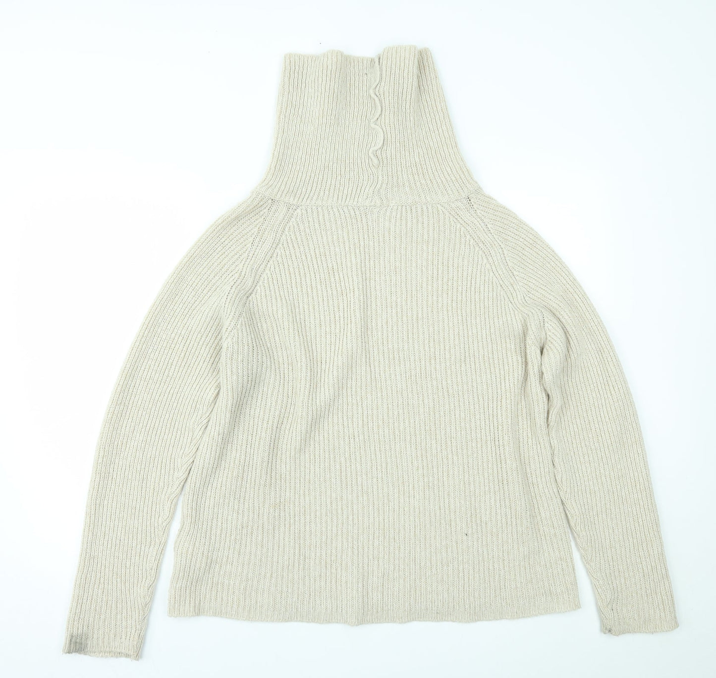 Light Before Dark Womens Beige   Pullover Jumper Size S