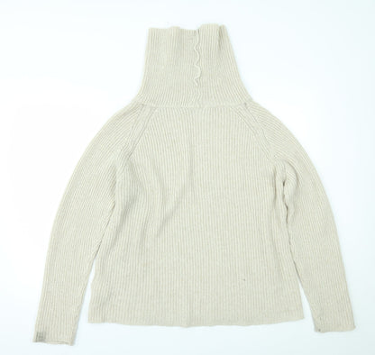 Light Before Dark Womens Beige   Pullover Jumper Size S