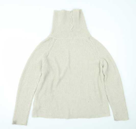 Light Before Dark Womens Beige   Pullover Jumper Size S