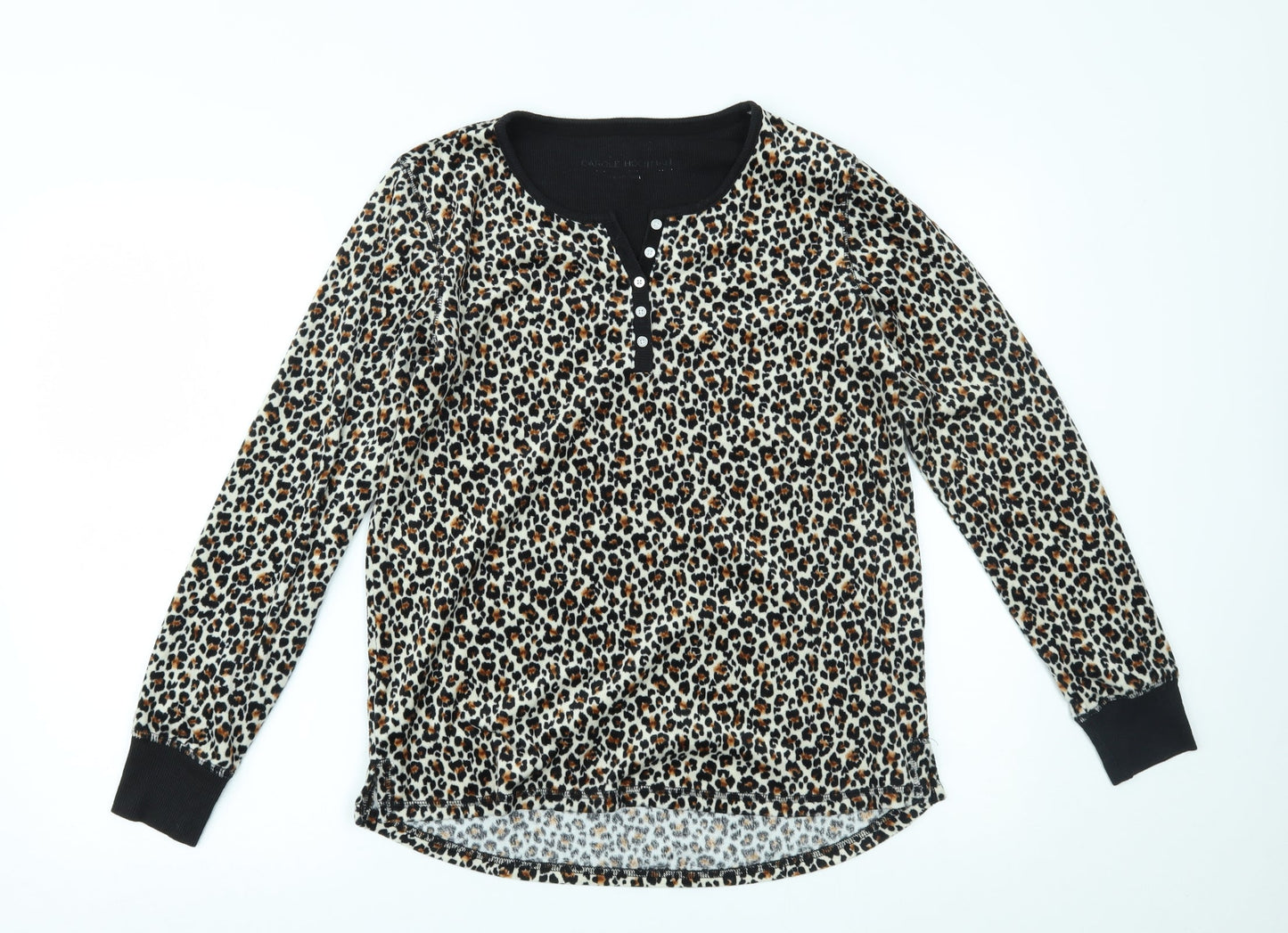 Womens UK Size S Carole Hochman Brown Basic Blouse