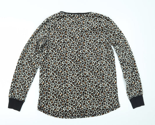 Womens UK Size S Carole Hochman Brown Basic Blouse