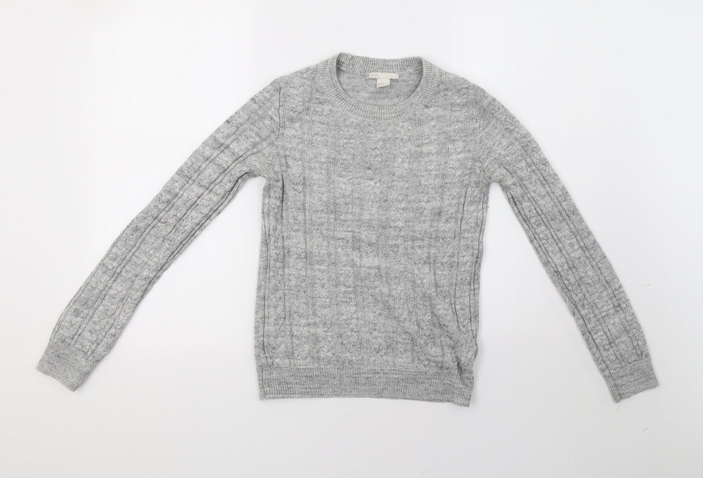 Womens UK Size XS H&M Grey Pullover Sweatshirt