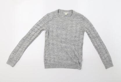 Womens UK Size XS H&M Grey Pullover Sweatshirt