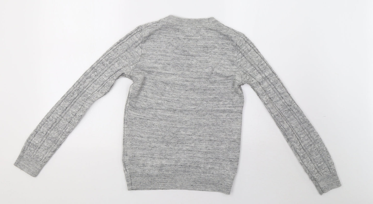 Womens UK Size XS H&M Grey Pullover Sweatshirt