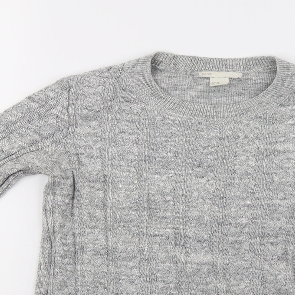 Womens UK Size XS H&M Grey Pullover Sweatshirt