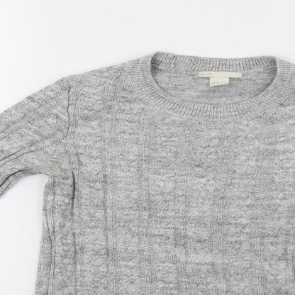 Womens UK Size XS H&M Grey Pullover Sweatshirt