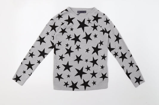 Womens UK Size 6 Marks and Spencer Grey Pullover Sweatshirt
