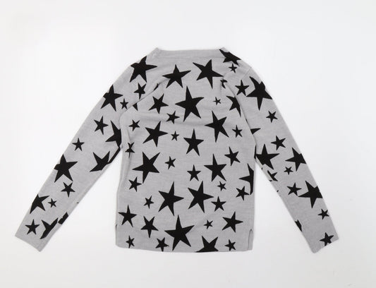 Womens UK Size 6 Marks and Spencer Grey Pullover Sweatshirt