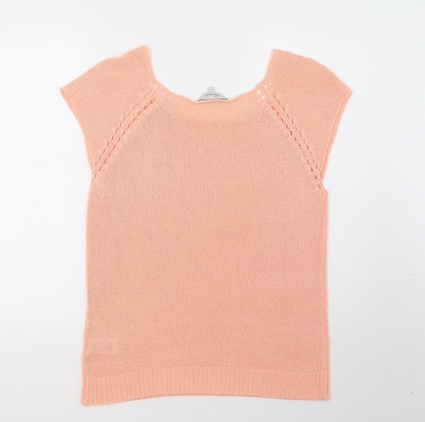Peacocks Womens Pink  Knit Pullover Sweatshirt Size L