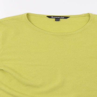 Bonmarché Womens Green   Pullover Sweatshirt Size 14