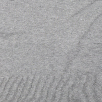 Cortefiel Womens Grey  Knit Cardigan Jumper Size L