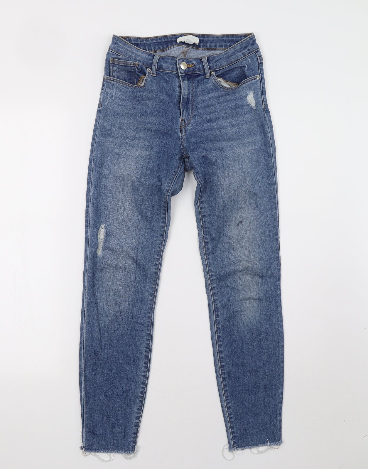 H*M Womens Blue  Denim Skinny Jeans Size 8 L27 in