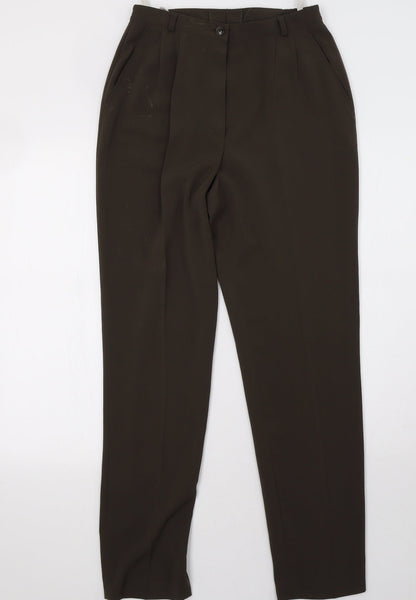 Womens UK Size 16 Bianca Regular Fit  Green Trousers