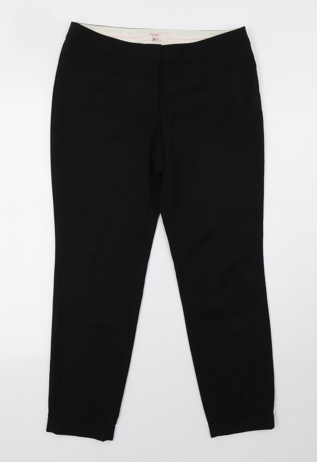 Womens UK Size 10 NEXT Regular Fit  Black Trousers