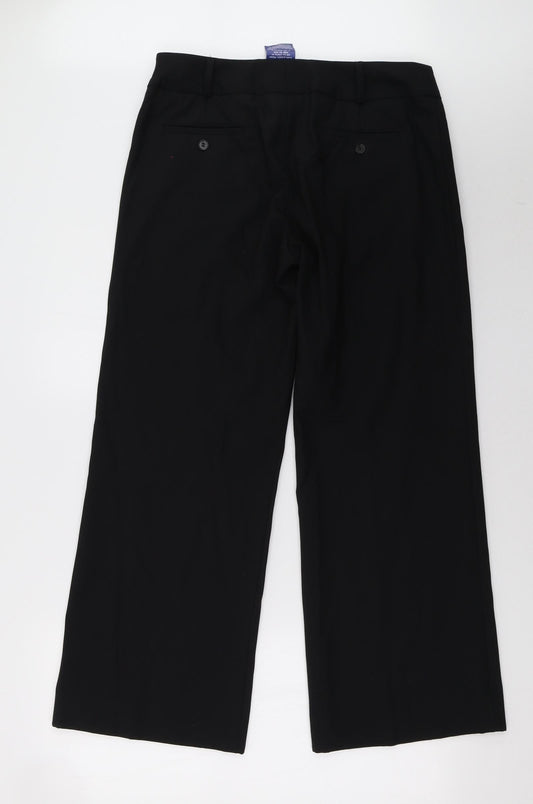 Alexander Womens Black   Trousers  Size 12 L31 in