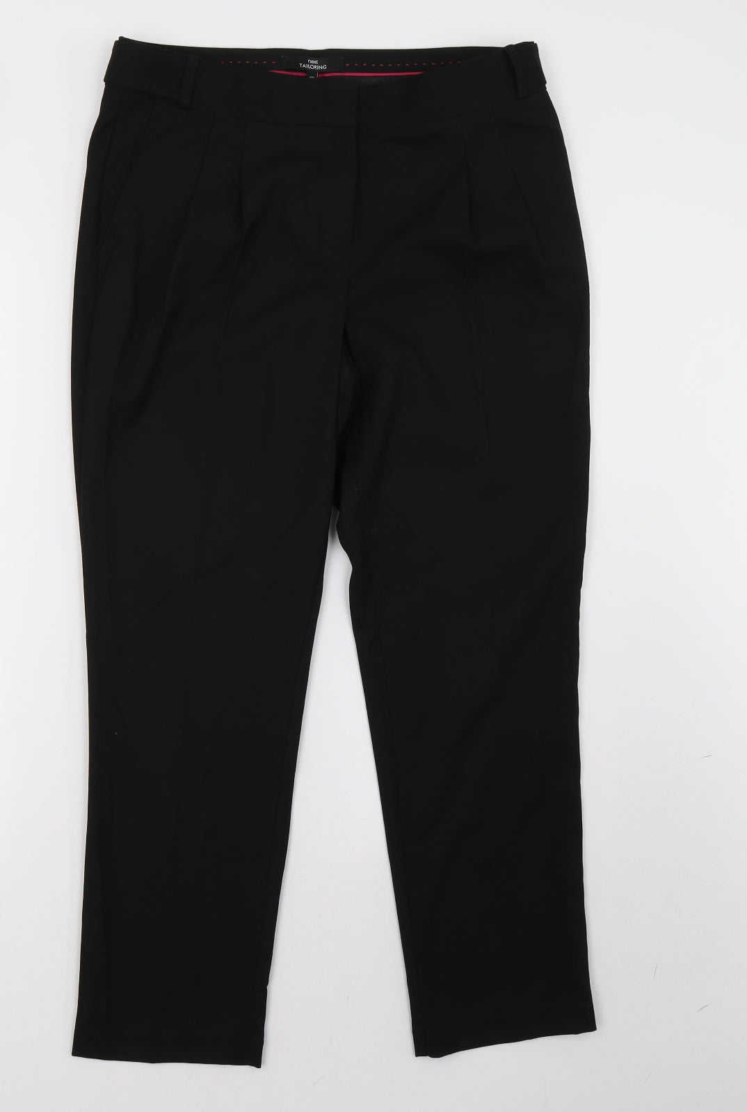 Womens UK Size 10 NEXT Regular Fit  Black Trousers