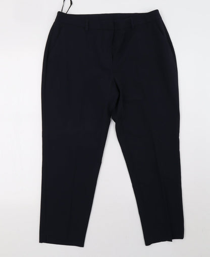 Womens UK Size 12 Dorothy Perkins Regular Fit  Blue Trousers
