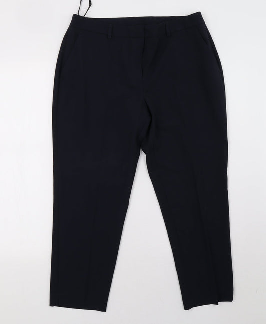 Womens UK Size 12 Dorothy Perkins Regular Fit  Blue Trousers