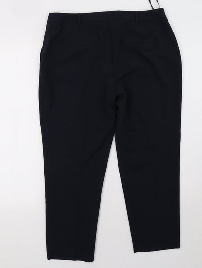 Womens UK Size 12 Dorothy Perkins Regular Fit  Blue Trousers