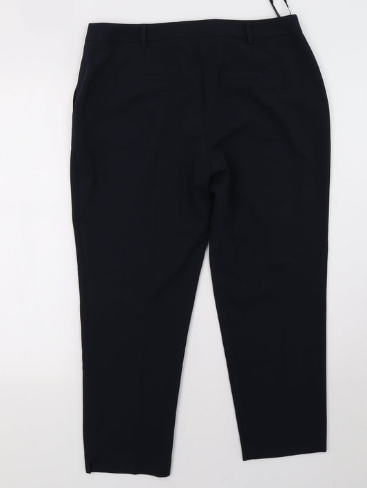 Womens UK Size 12 Dorothy Perkins Regular Fit  Blue Trousers