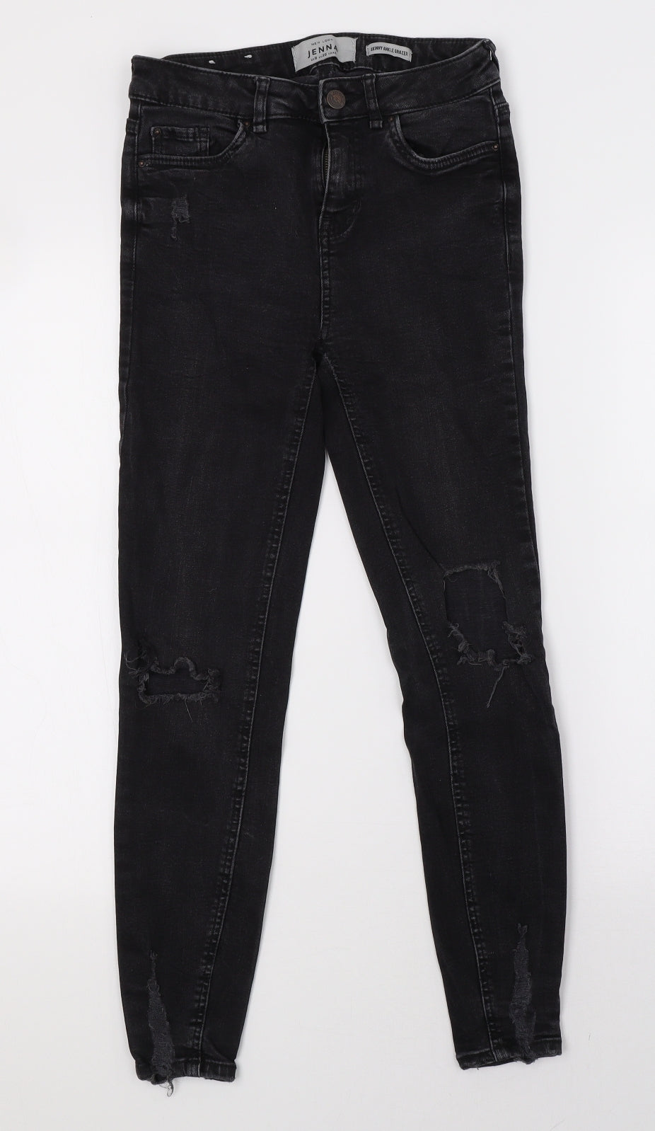 New Look Womens Black  Denim Skinny Jeans Size 8 L27 in