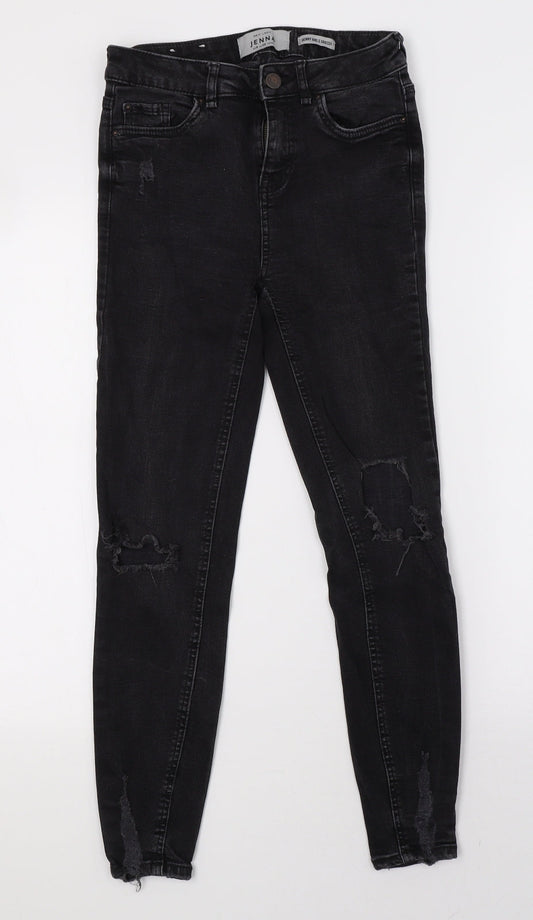 New Look Womens Black  Denim Skinny Jeans Size 8 L27 in