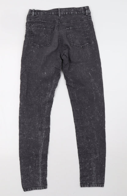 Womens UK Size 6 H&M Regular Fit Skinny Grey Jeans