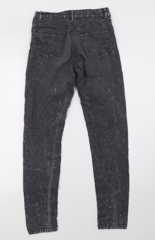 Womens UK Size 6 H&M Regular Fit Skinny Grey Jeans