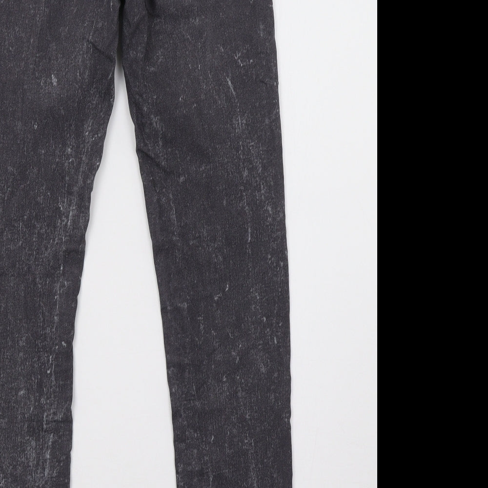 Womens UK Size 6 H&M Regular Fit Skinny Grey Jeans