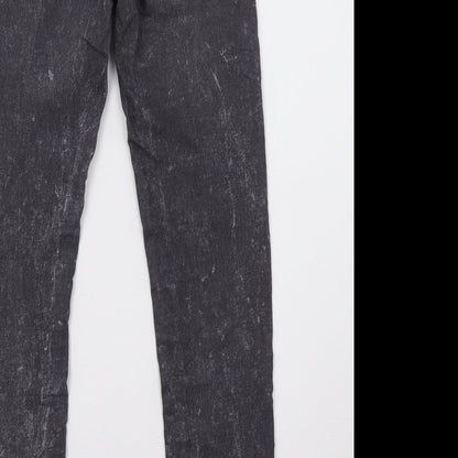 Womens UK Size 6 H&M Regular Fit Skinny Grey Jeans