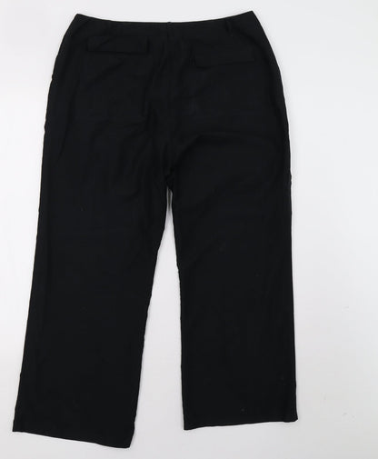 Womens UK Size 14 Dorothy Perkins Regular Fit  Black Trousers