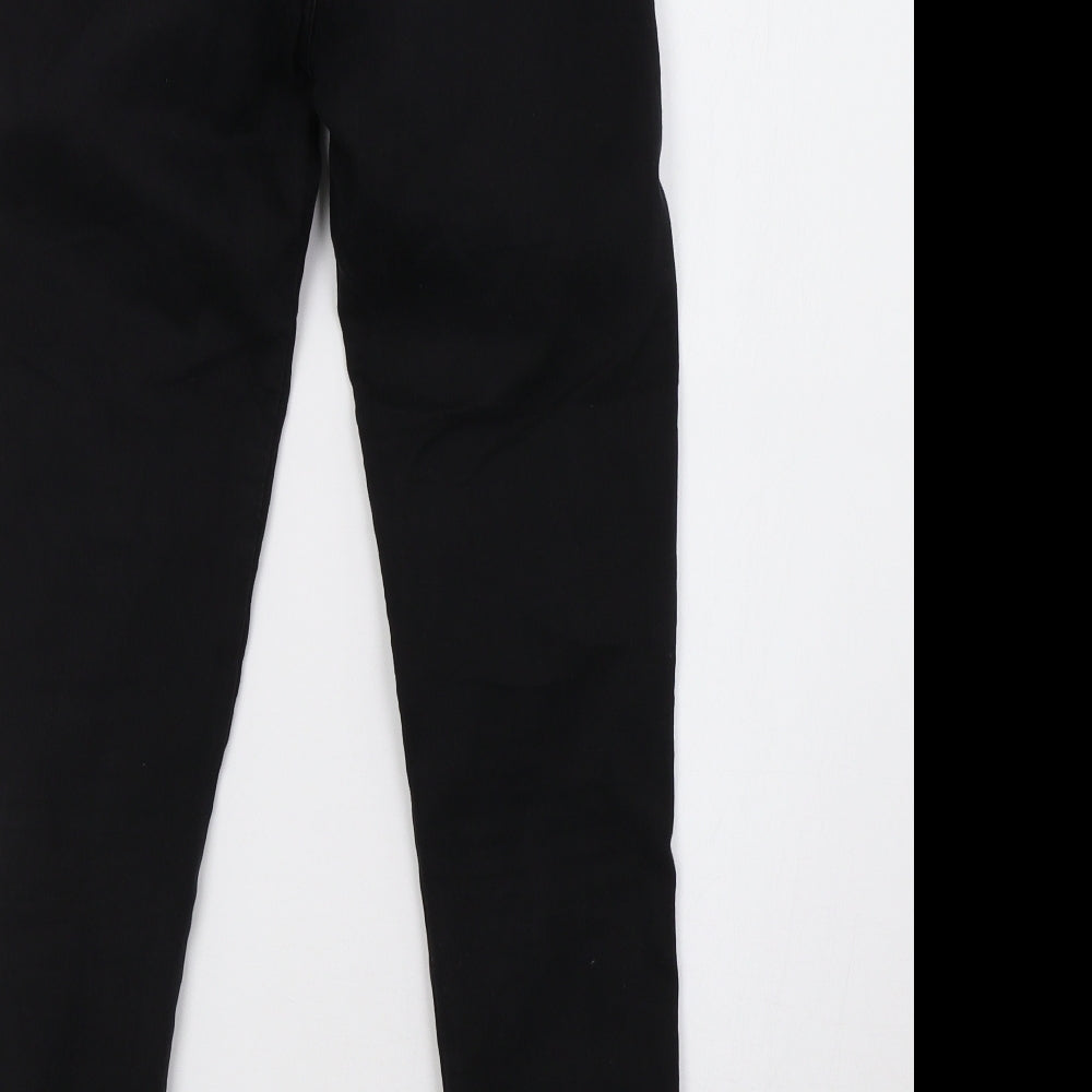 Bershka Womens Black  Denim Skinny Jeans Size 6 L28 in