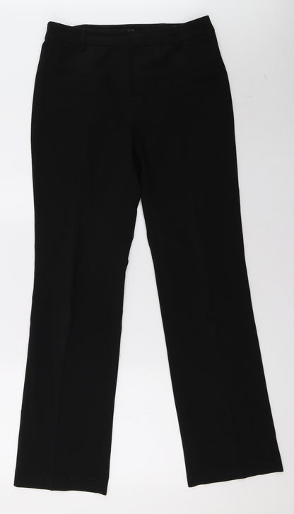 Matalan Womens Black   Trousers  Size 8 L33 in