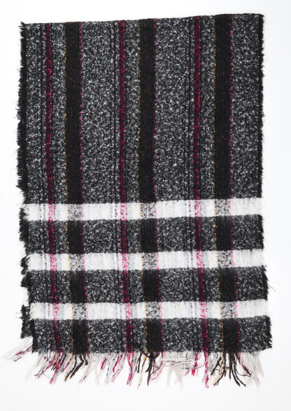 Preworn Womens Black Check   Shawl/Wrap