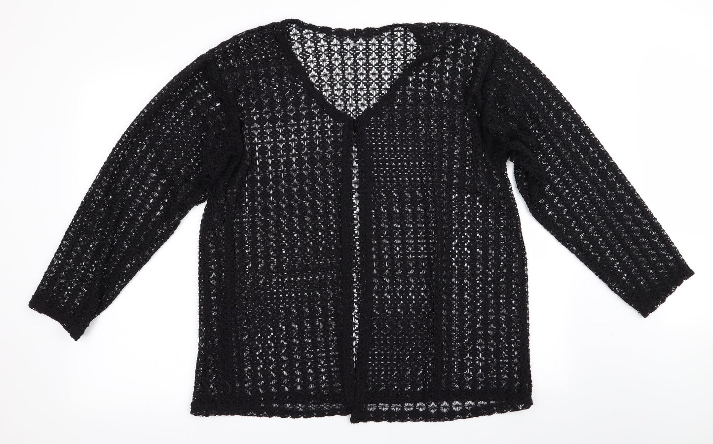 Womens UK Size  Preworn Black Cardigan Jumper