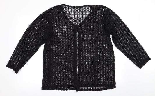 Womens UK Size  Preworn Black Cardigan Jumper