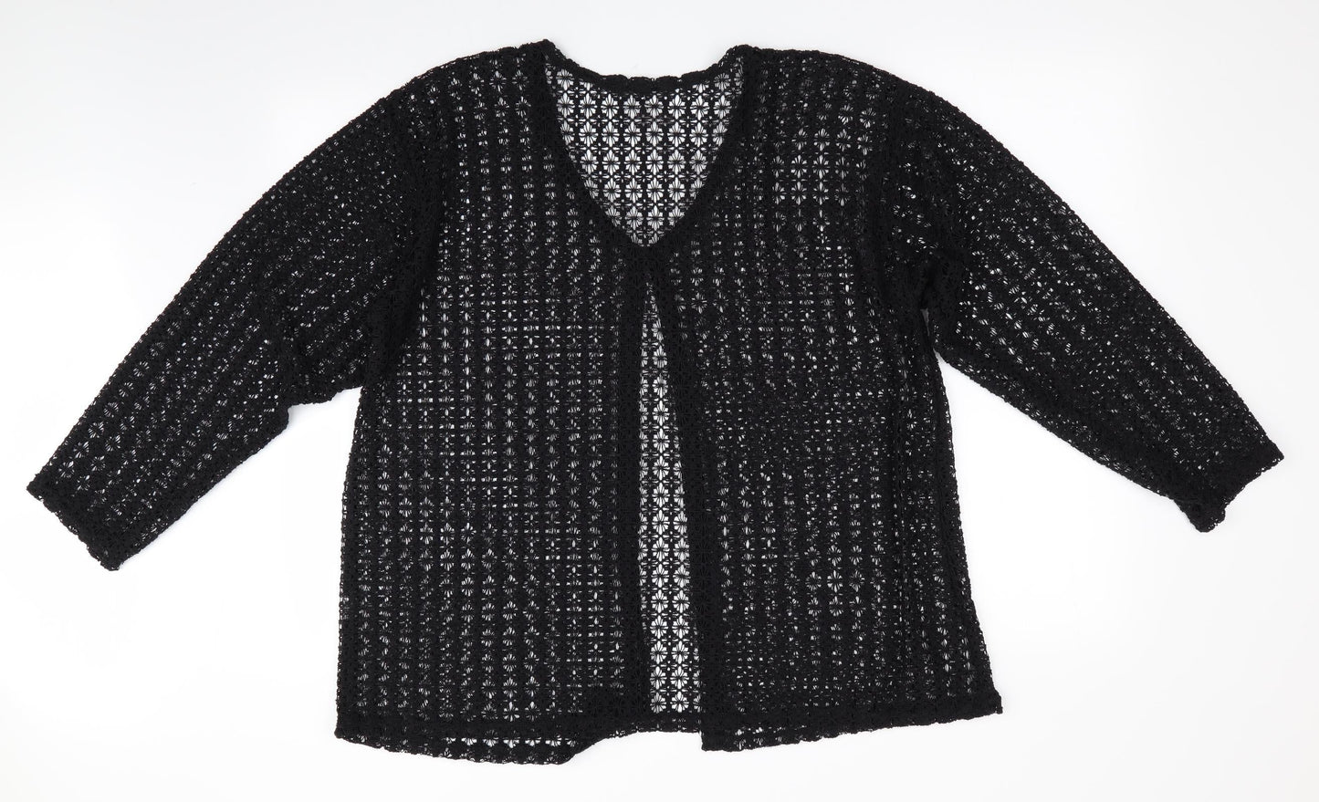 Womens UK Size  Preworn Black Cardigan Jumper