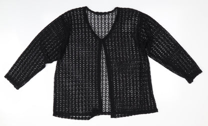 Womens UK Size  Preworn Black Cardigan Jumper