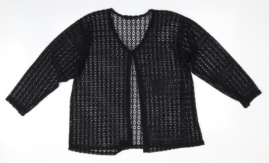 Womens UK Size  Preworn Black Cardigan Jumper