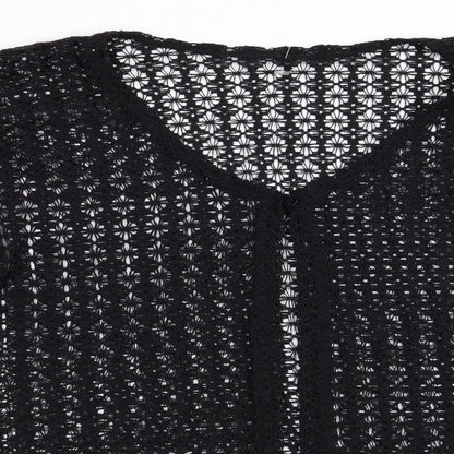 Womens UK Size  Preworn Black Cardigan Jumper