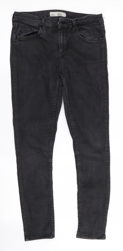 Topshop Leigh Mens Black   Skinny Jeans Size 28 in L26 in