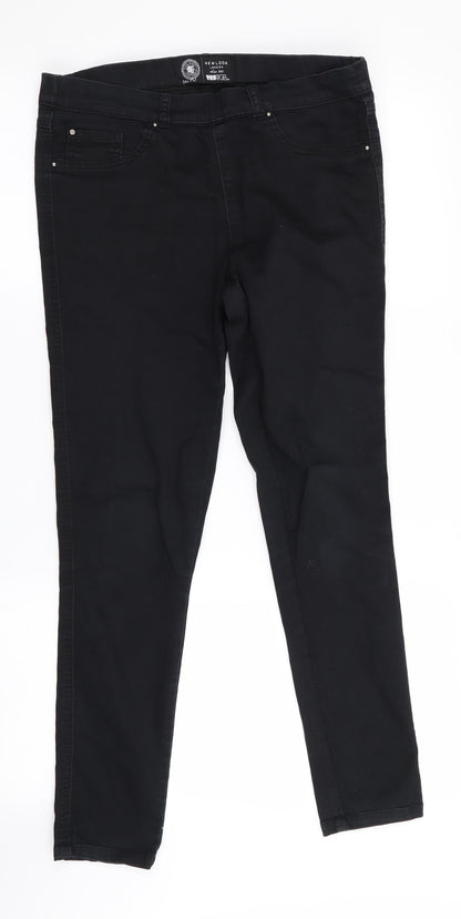 New Look Womens Black   Jegging Jeans Size 10 L27 in