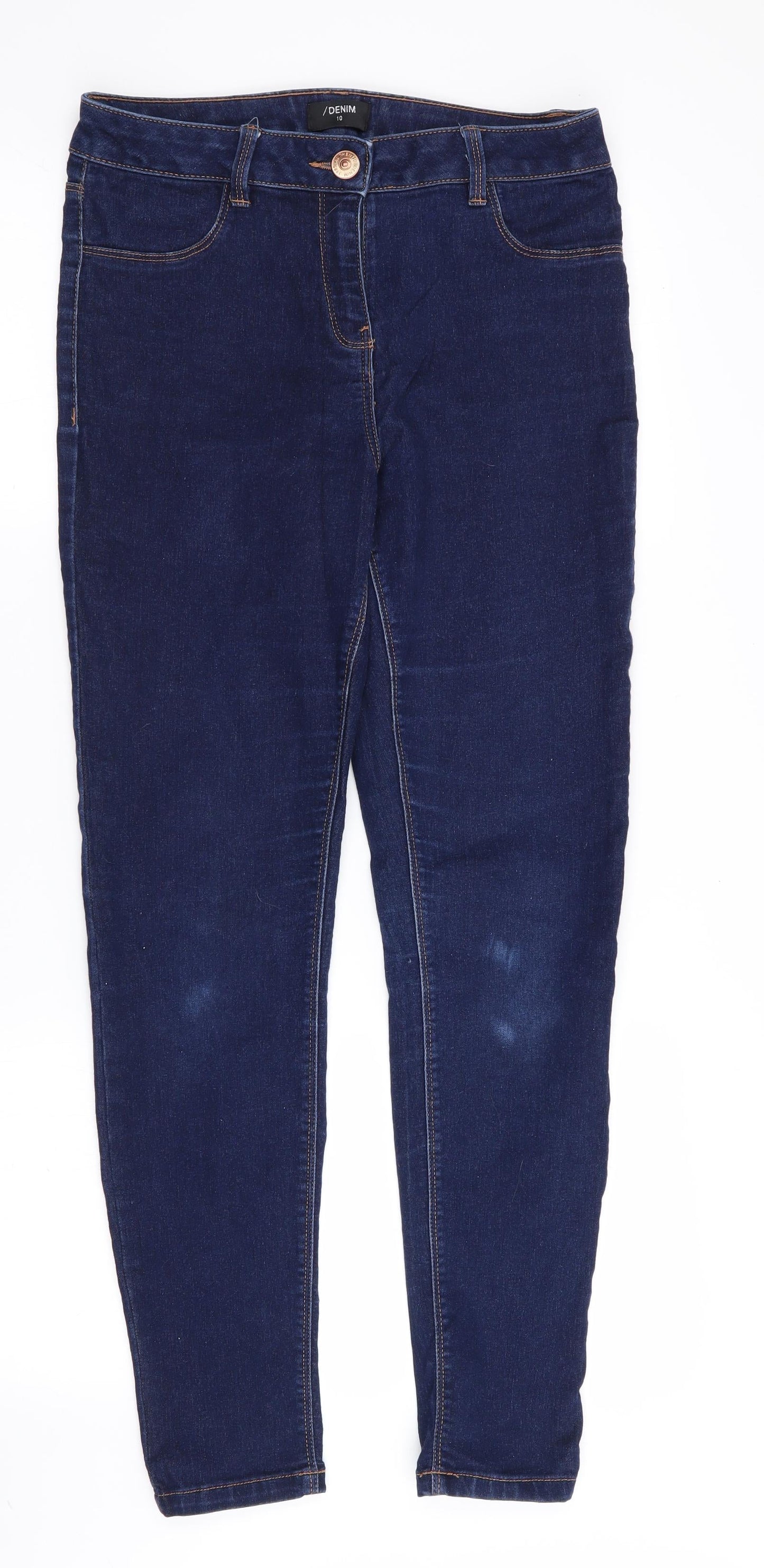 Womens UK Size 10 Denim Regular Fit Skinny Blue Jeans