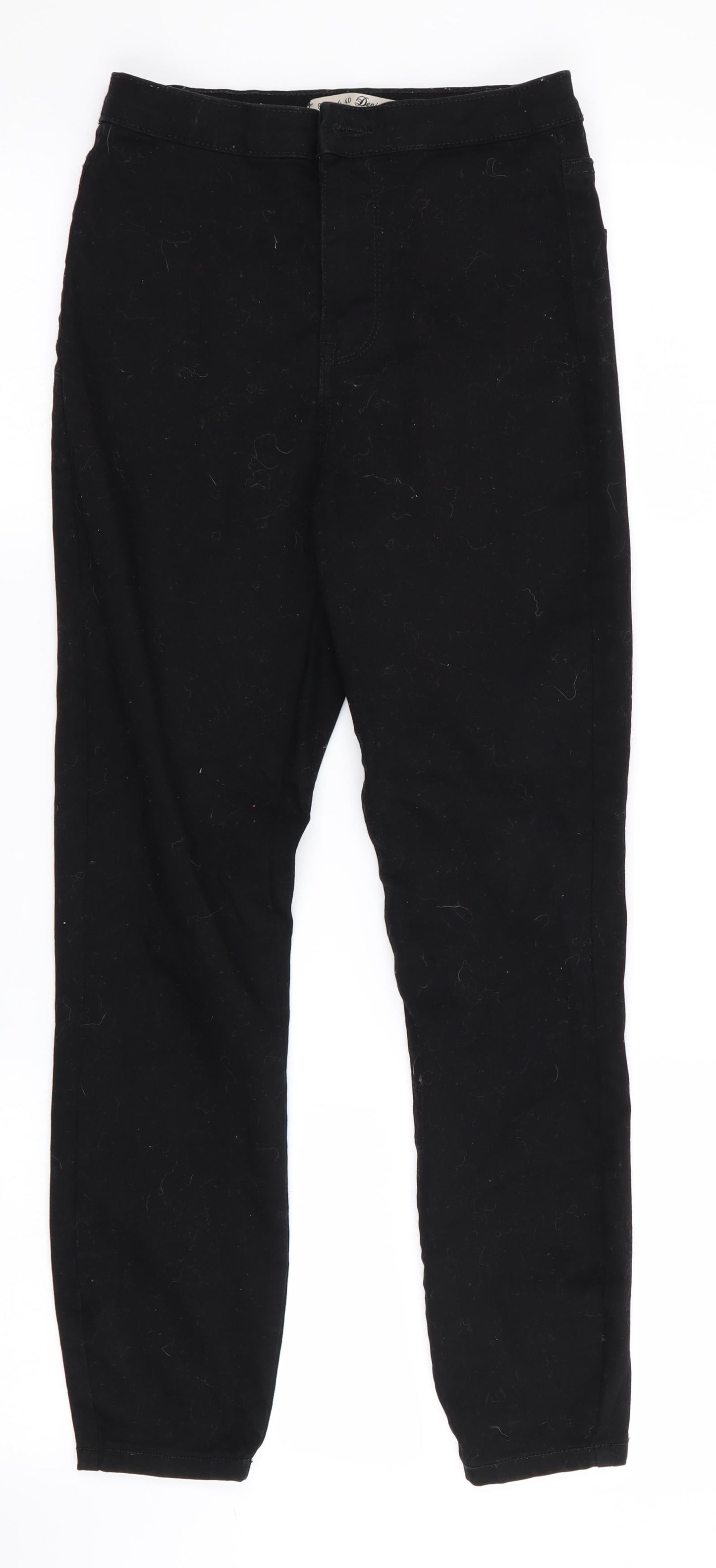 Denim Co Womens Black   Tapered Jeans Size 8 L25 in