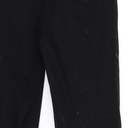 Denim Co Womens Black   Tapered Jeans Size 8 L25 in