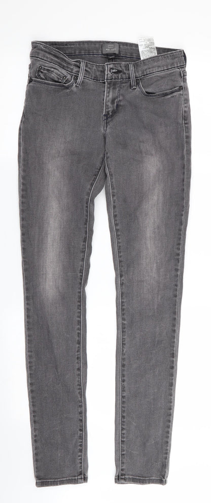 Demi Curve Womens Grey   Skinny Jeans Size 26 L32 in